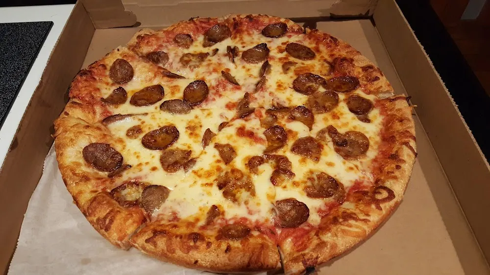 Sausage Pizza with Extra Cheese